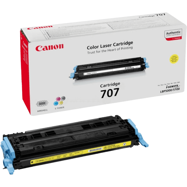 Canon 707 gul original toner 2000 sidor (9421A004)