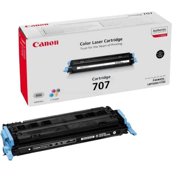 Canon 707 svart original toner 2500 sidor (9424A004)