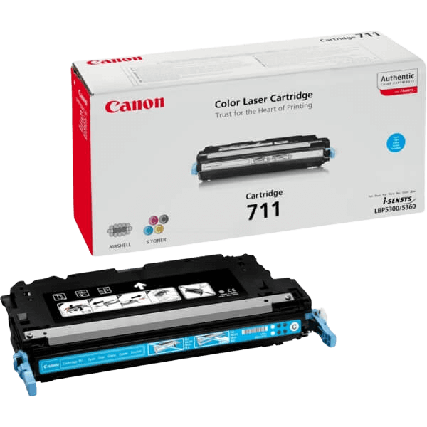 Canon 711C cyan original toner 6000 sidor (1659B002)