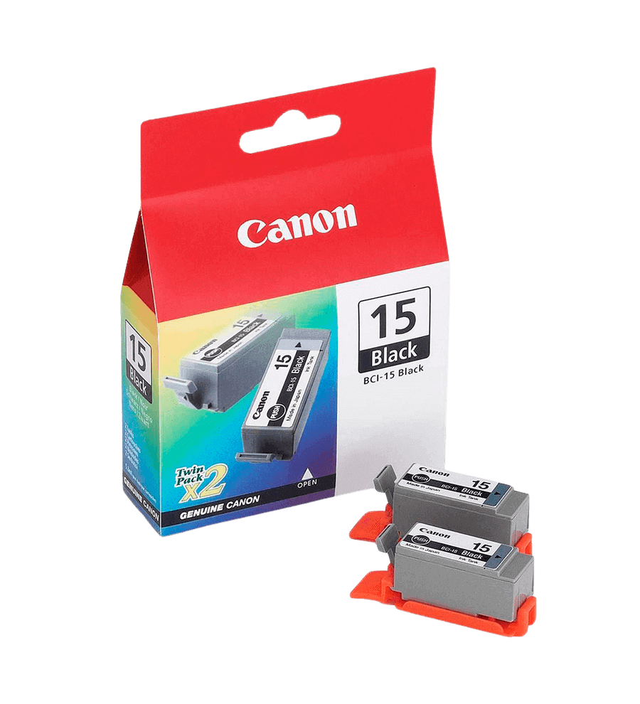 Canon BCI-15BK twin pack svart original bläckpatron 5 ml. (8190A002)