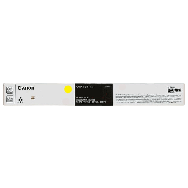Canon C-EXV58 Y XL gul original toner 60000 sidor (3766C002)