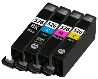Canon CLI-526  4 st rabattpaket blækpatron 36 ml. - kompatibel