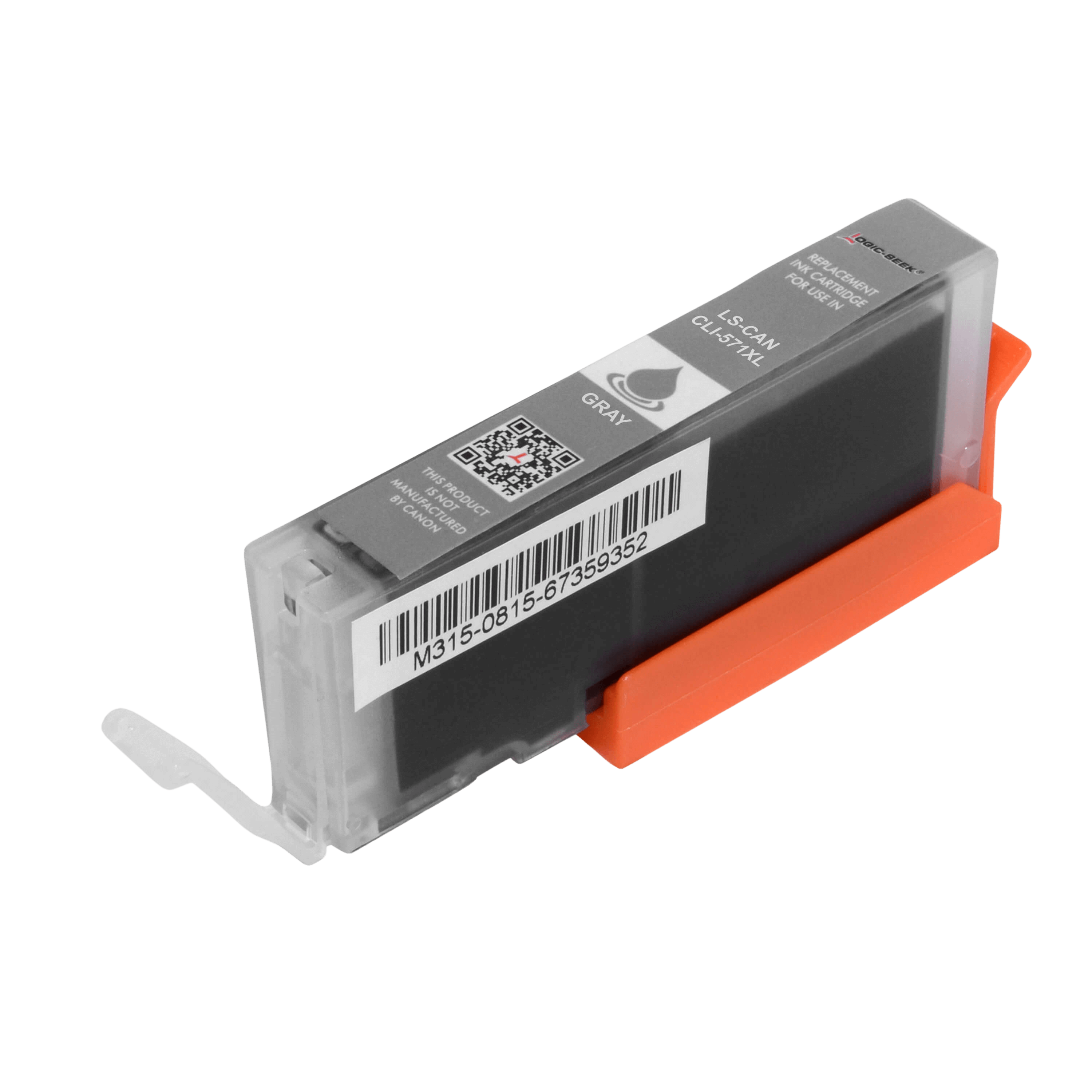 Canon CLI-571GY XL grå kompatibel bläckpatron 13 ml. (0335C001)