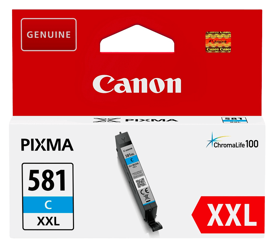 Canon CLI-581C XXL cyan original bläckpatron 11 ml. (1995C001)