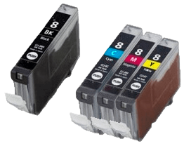 Canon CLI-8 4 st rabattpaket blækpatron 52 ml. - kompatibel