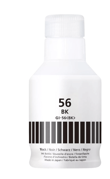 Canon GI-56BK svart kompatibel bläck refill 170 ml. (4412C001)