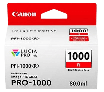 Canon PFI-1000R röd original bläckpatron 80 ml. (0554C001)
