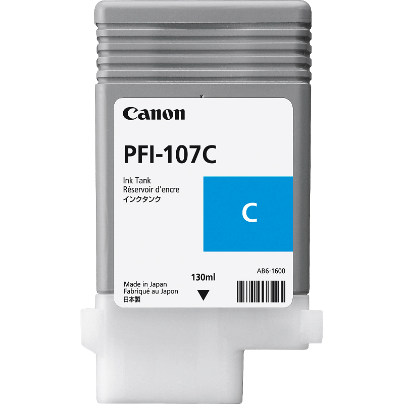 Canon PFI-107C cyan original bläckpatron 130 ml. (6706B001)