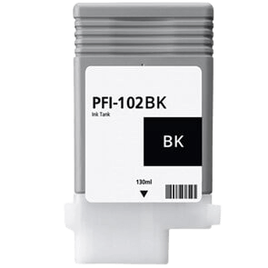 Canon PFI102BK svart kompatibel bläckpatron 130 ml. (0895B001)