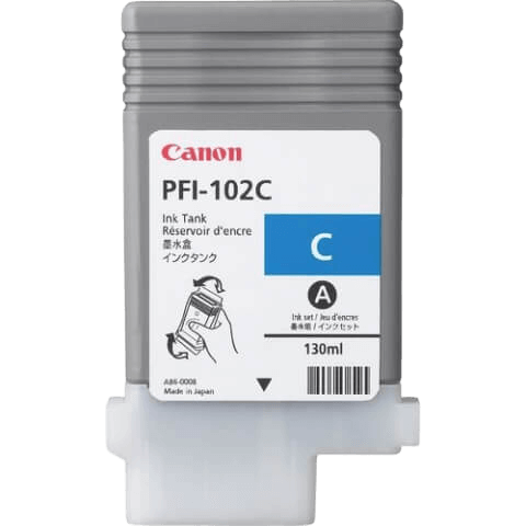 Canon PFI102C cyan original bläckpatron 130 ml. (0896B001)