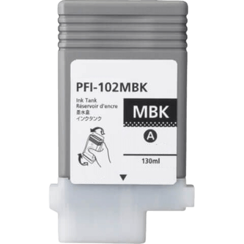 Canon PFI102MBK matt svart kompatibel bläckpatron 130 ml. (0894B001)