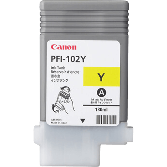 Canon PFI102Y gul original bläckpatron 130 ml. (0898B001)