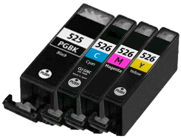 Canon PGI-525PG 4 st rabattpaket blækpatron 46 ml. - kompatibel