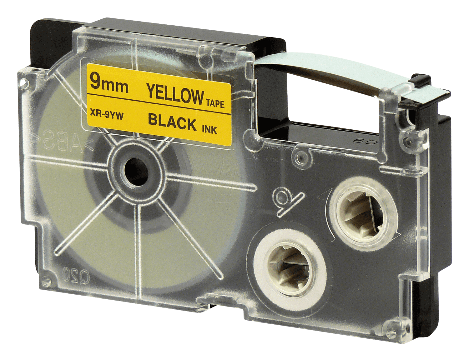 Casio XR-9YW 9 mm x 8 m Svart text / Gul tejp kompatibel