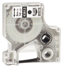Dymo S0720780 6 mm x 7 m Svart text / Vit tejp kompatibel (43613)