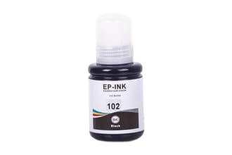 Epson 102 svart kompatibel bläck refill 140 ml. (C13T03R140)
