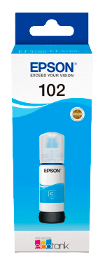 Epson 102 cyan original bläck refill 70 ml. (C13T03R240)