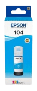 Epson 104 cyan original bläck refill 70 ml. (C13T00P240)