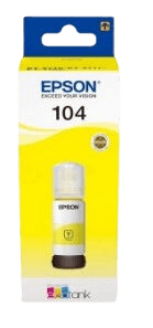 Epson 104 gul original bläck refill 70 ml. (C13T00P440)