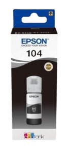 Epson 104 svart original bläck refill 70 ml. (C13T00P140)