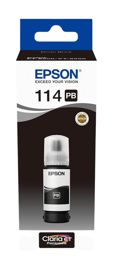 Epson 114 foto svart original bläck refill 70 ml. (C13T07B140)