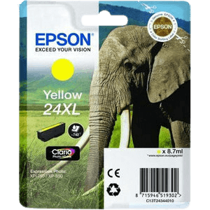 Epson 24XL gul original bläckpatron 10 ml. (C13T24344012)
