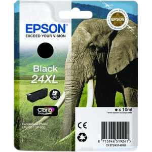 Epson 24XL svart original bläckpatron 10 ml. (C13T24314012)