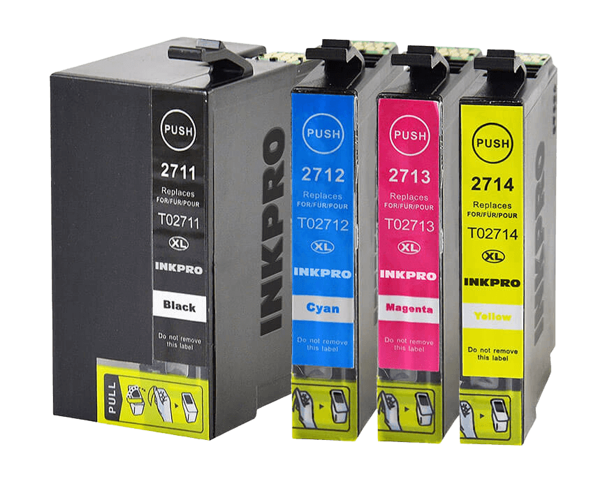 Epson 27 XL 4 st rabattpaket blækpatron 65,3 ml. - kompatibel