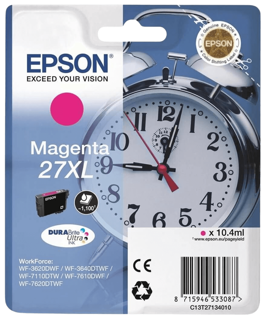Epson 27 XL magenta original bläckpatron 10.4 ml. (C13T27134012)