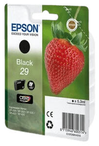 Epson 29 svart original bläckpatron 5,3 ml. (C13T29814012)