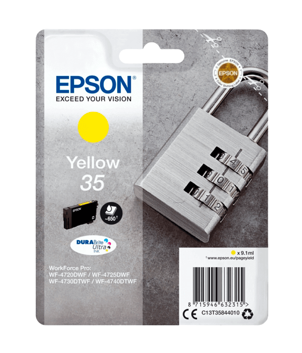 Epson 35 gul original bläckpatron 9,1 ml. (C13T35844010)
