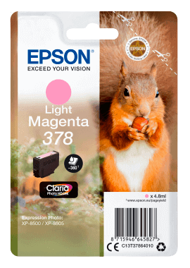 Epson 378 ljus magenta original bläckpatron 4,8 ml. (C13T37864010)