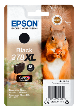 Epson 378 XL svart original bläckpatron 11,2 ml. (C13T37914010)