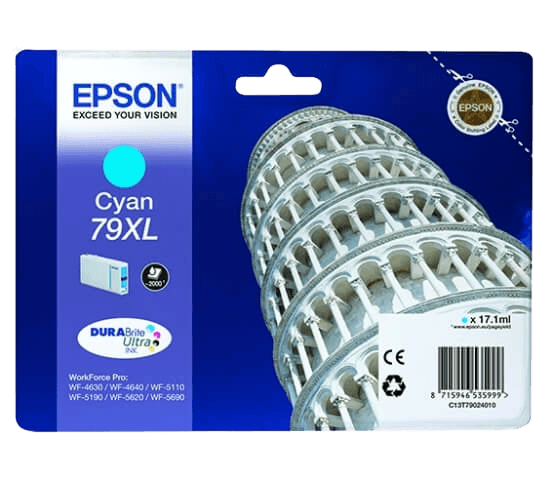 Epson 79 XL cyan original bläckpatron 17 ml. (C13T79024010)