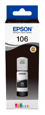 Epson 106 foto svart original bläck refill 70 ml. (C13T00R140)