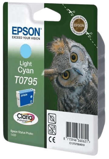 Epson T0795 XL ljus cyan original bläckpatron 11,1 ml. (C13T07954010)