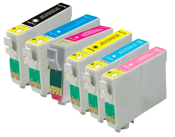 Epson T0801 6 st rabattpaket blækpatron 78 ml. - kompatibel