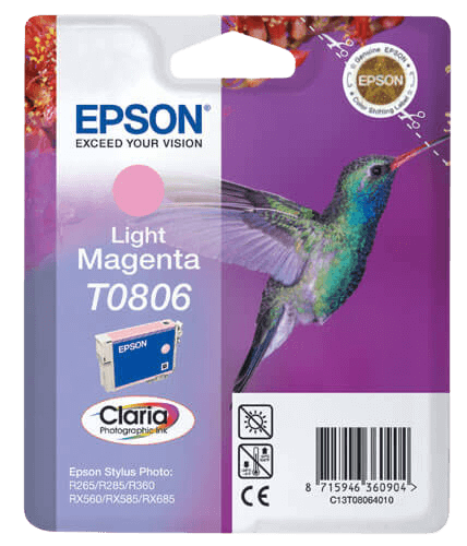 Epson T0806 ljus magenta original bläckpatron 7,4 ml. (C13T08064011)