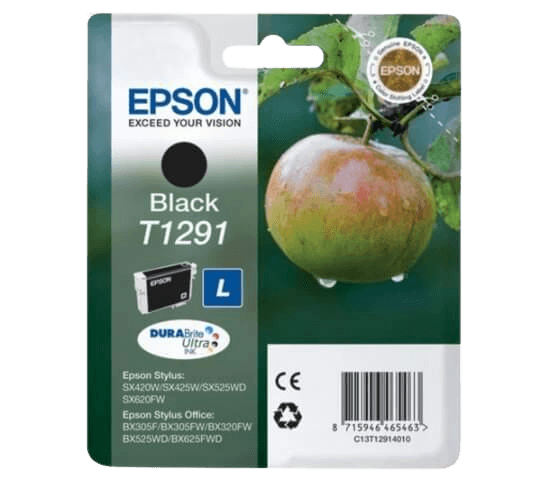Epson T1291 XL svart original bläckpatron 11,2 ml. (C13T12914012)