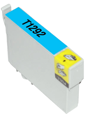 Epson T1292 XL cyan kompatibel bläckpatron 13 ml. (C13T12924011)