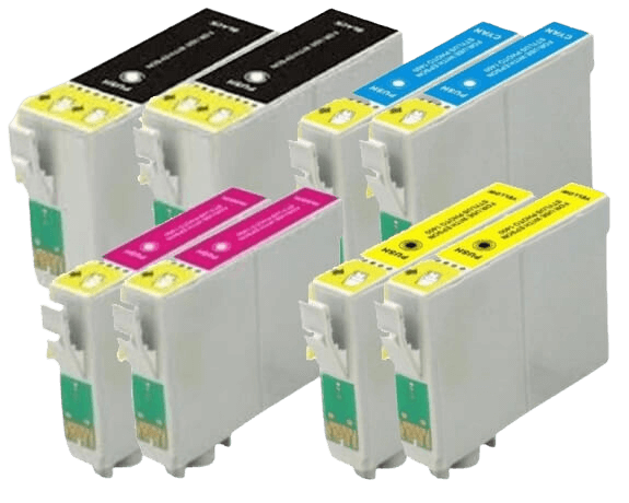 Epson T1301 XXL 8 st rabattpaket blækpatron 174 ml. - kompatibel