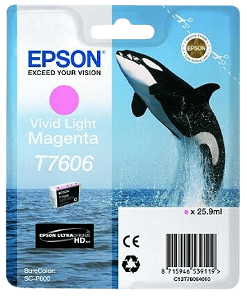 Epson T7606 ljus magenta original bläckpatron 25,9 ml. (C13T76064010)