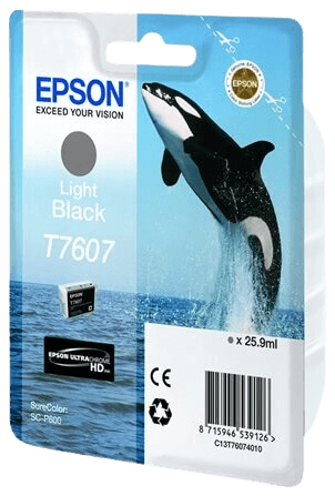 Epson T7607 ljus svart original bläckpatron 25,9 ml. (C13T76074010)