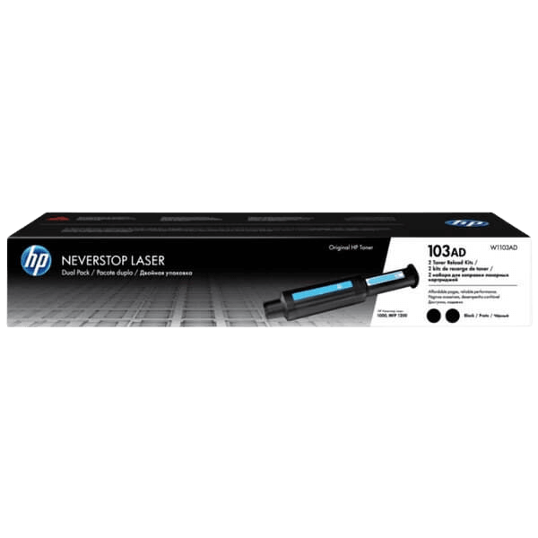 HP 103A twin pack svart original toner 2 x 5000 sidor (W1103AD)