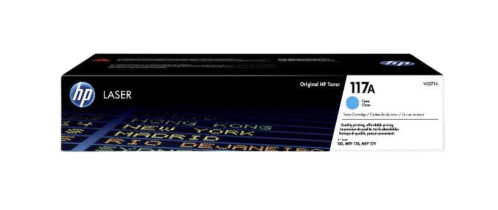 HP 117A cyan original toner 700 sidor (W2071A)
