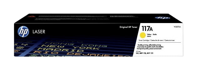 HP 117A gul original toner 700 sidor (W2072A)