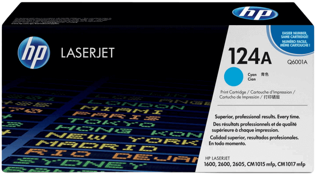 HP 124A cyan original toner 2000 sidor (Q6001A)