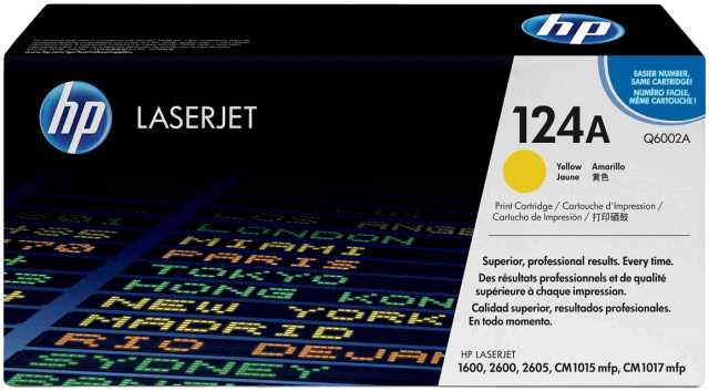 HP 124A gul original toner 2000 sidor (Q6002A)