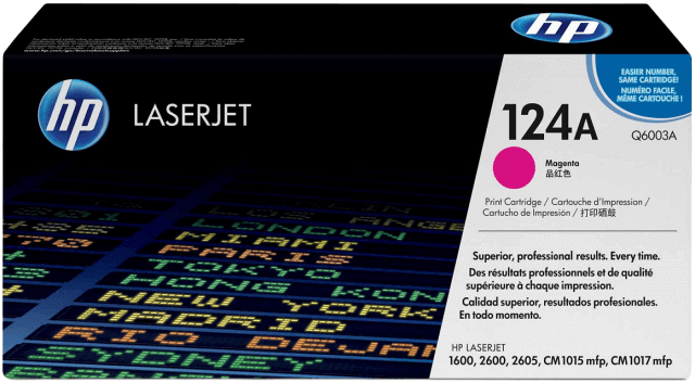 HP 124A magenta original toner 2000 sidor (Q6003A)