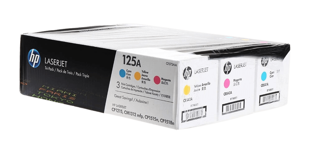 HP 125A CMY original multipack 4200 sidor (CF373AM)